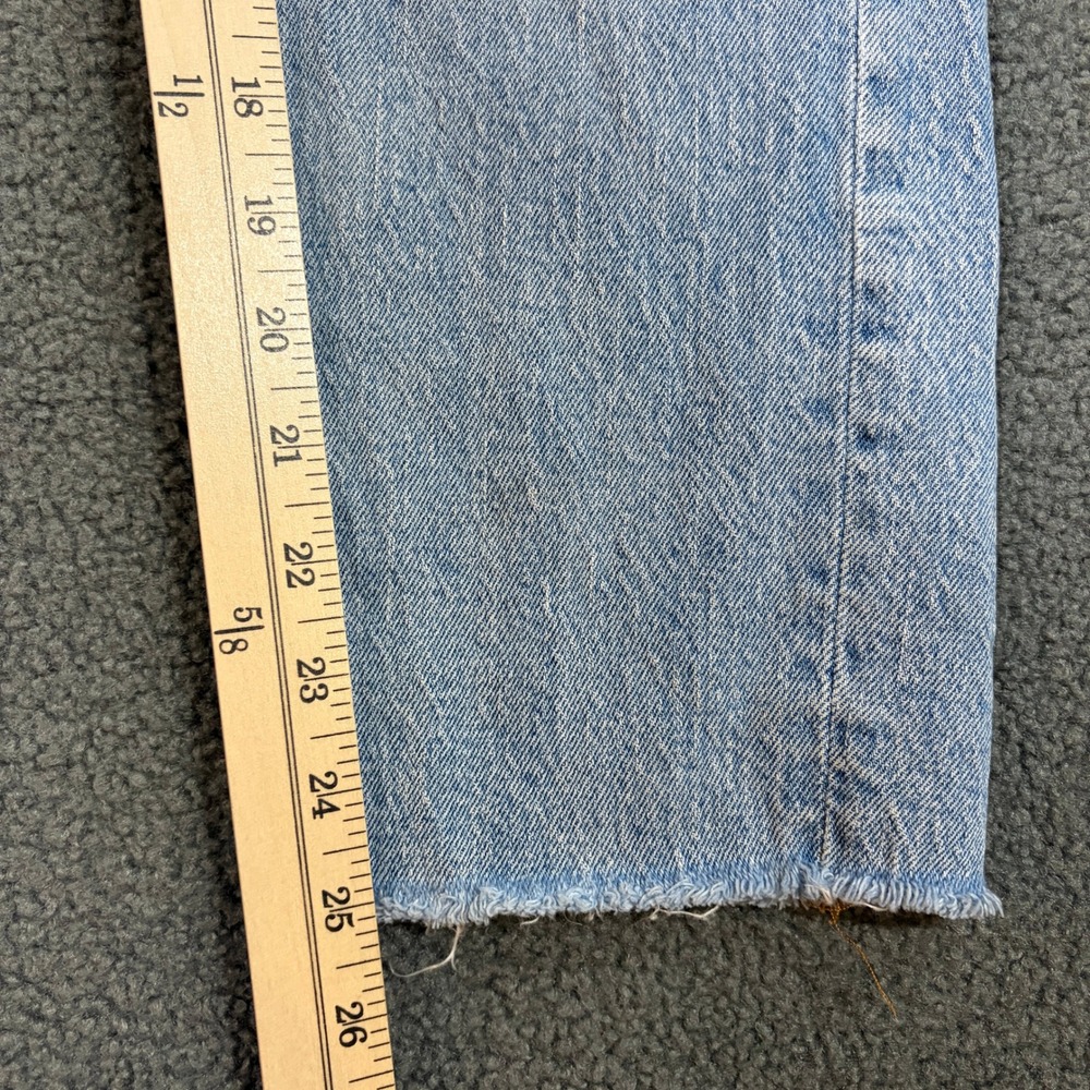 Madewell Jeans Womens 25 Light Blue The Perfect Vintage Crop Distressed 8589 - Picture 2 of 10